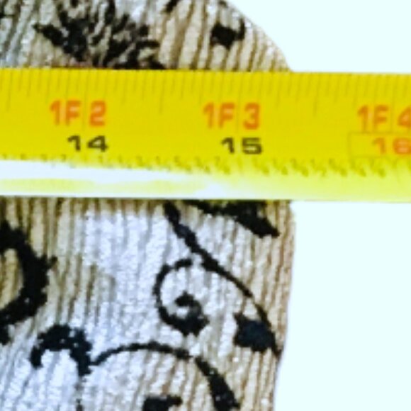 NEW Tahari ASL Dress Cocktail Floral Black Silver Sequins Belinda 2 Petite 2P - Picture 9 of 16